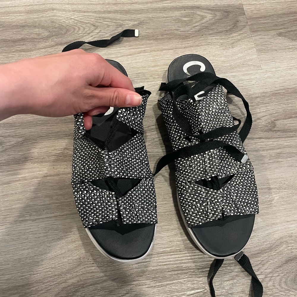 Lace up sandals